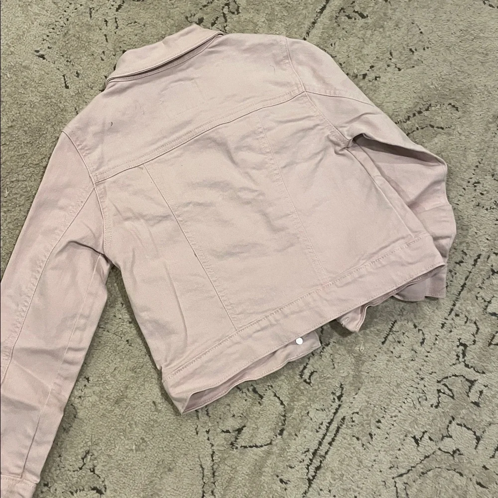 Old Navy Light Pink Girls' Denim Jacket - Button Front